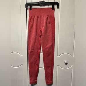Gymshark logo leggings XS women’s red